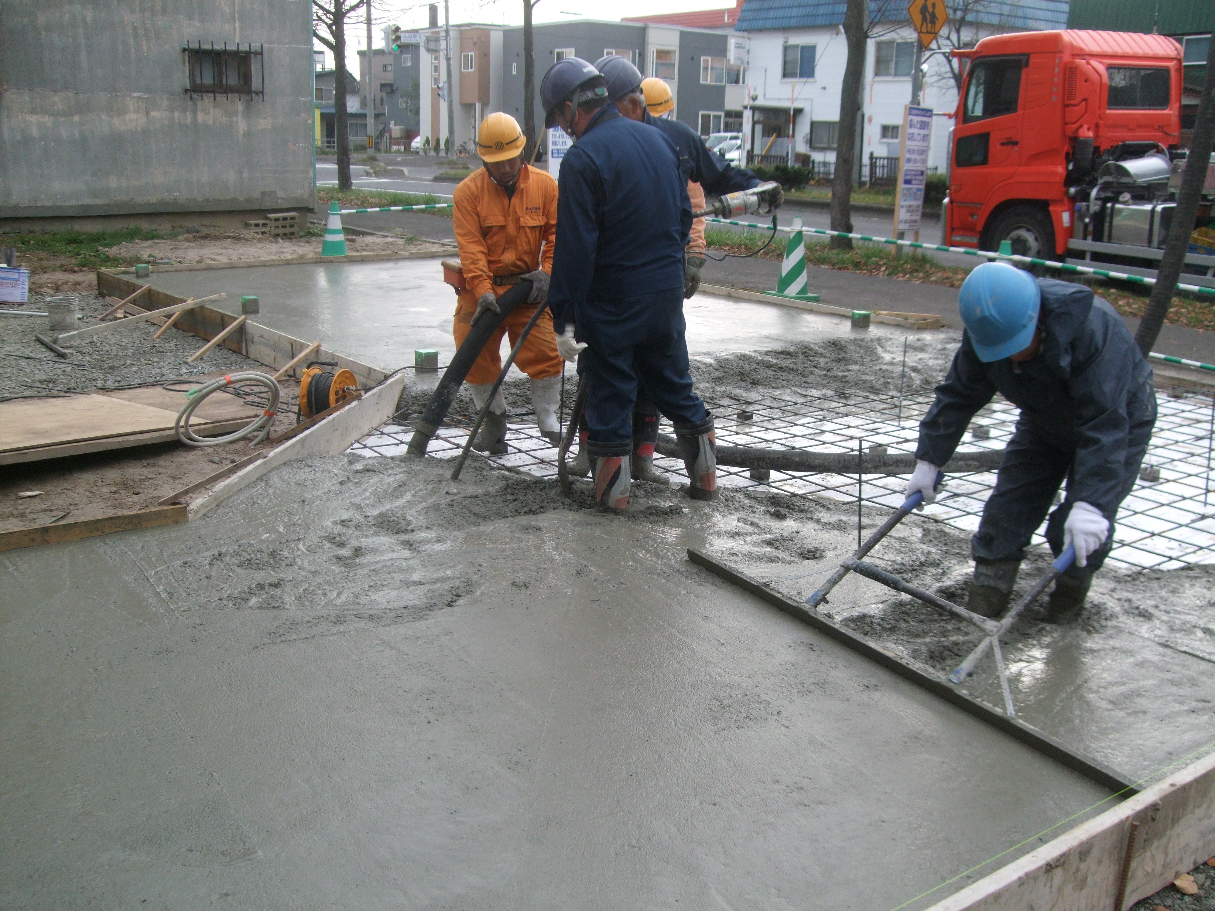 東区 I様邸 土間コンクリート打設 森の現場から